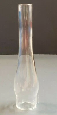 1 1/8" X 5 1/2" MINIATURE CLEAR GLASS OIL LAMP CHIMNEY FOR 00 NUTMEG 66117J