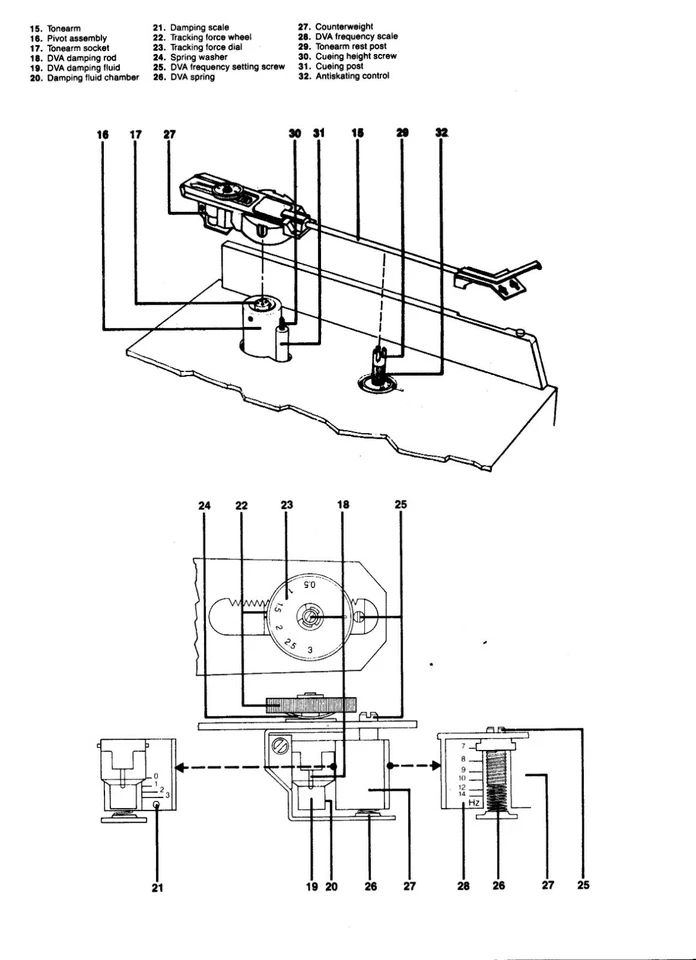 Manual de instrucciones del propietario del tocadiscos se adapta a NAD 5120 transmisión por correa semiautomática Foto 4 de 4