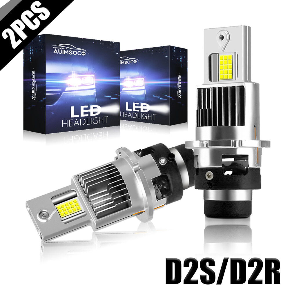 PAIR 6000K D2S D2R D2C Led Headlight Bulbs Factory Headlight HID Replacement A+