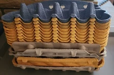 17 cardboard & 5 Plastic 12 count egg cartons-empty-  farm supplies arts crafts