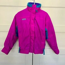 Columbia 80s bugaboo fleece windbreaker coat/winter Jacket Vintage Small Purple