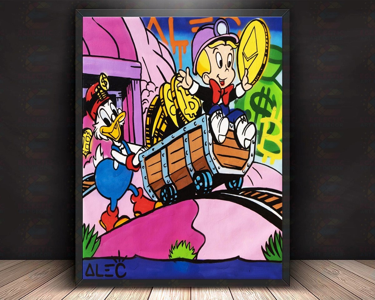 Alec MonopolY Bitcoin Mining Crypto Art Print, Mounted Canvas, Framed,  Acrylic | eBay