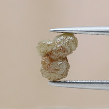 Earthmine diamond 1.45tcw reddish yellow sparkling natural heart shape for jewel