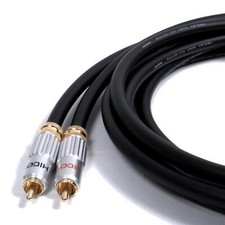 HiCon Locking RCA To RCA, Audiophile audio interconnect lead