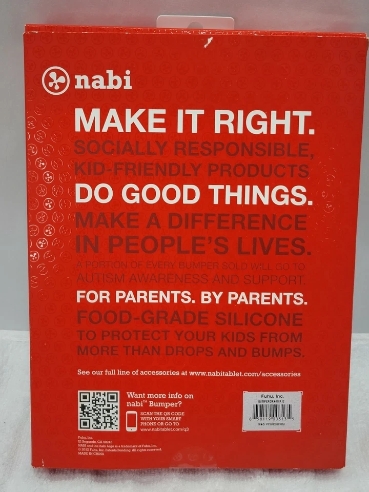 Nabi Bumber Tablet Case RED NEW - Safety Case - Image 3 of 3
