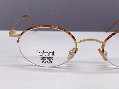 Jean Lafont Brille Herren Damen Rund Oval kleine Gläser Braun gold Meridien