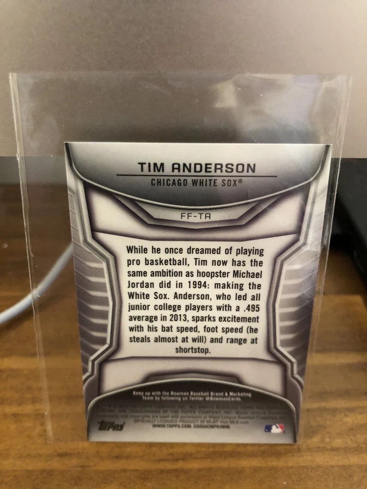 2014 Bowman Chrome Future Of The Franchise Tim Anderson Mini FF-TA - Image 2 of 2