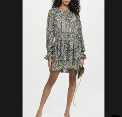 NWT Cinq à Sept Janelle Dress in Meadow / Black reg. $345 Size 2
