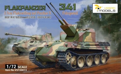 VESPID MODELS VS720013 1/72 Flakpanzer 341 3.7cm Flakzwilling auf Panther G