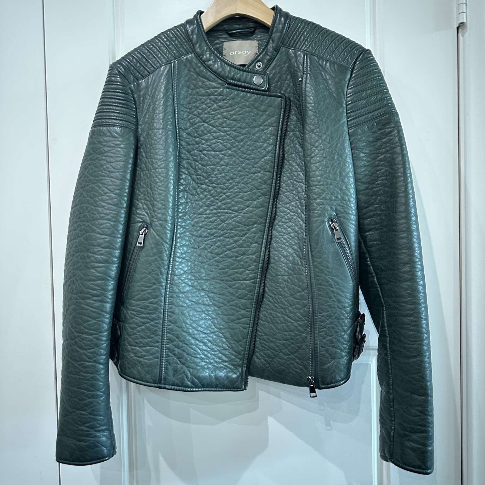 Medium Size Double Breasted Jacket, Dark Green. V… - image 6
