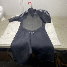 Gotcha Mens Wetsuits Black Gray Color Block Mock Neck Zip L