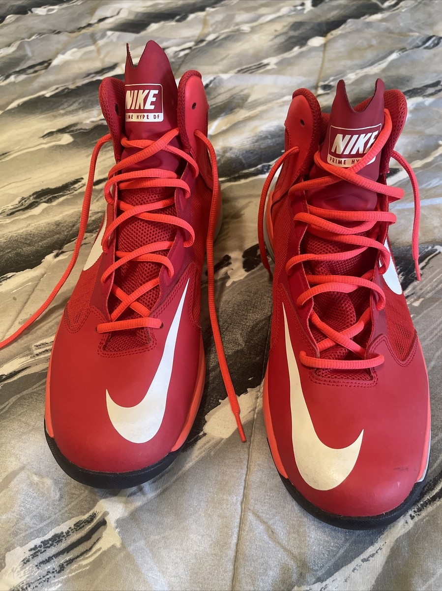 Nike Mens Prime Hype DF 683705-600 Red Basketball Shoes Sneakers Size‎ 12 Nike Prime Hype DF 683705-600 Red Basketball Shoes Sneakers  main image 2