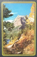 Glacier National Park Scenic View Congress Ace Spades Single Swap Playing Card 