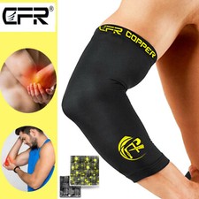 Copper Elbow Brace Compression Support Sleeve gym Arthritis Tendon Joint Pain US