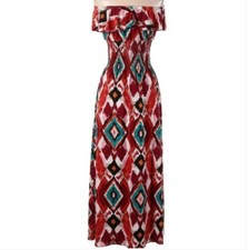 Colorful Ruffled Sleeveless Maxi Dress