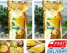 Durian Chips Fried Monthong Fruit Snacks Exotic Healthy Vegan Thailand 500g x 2