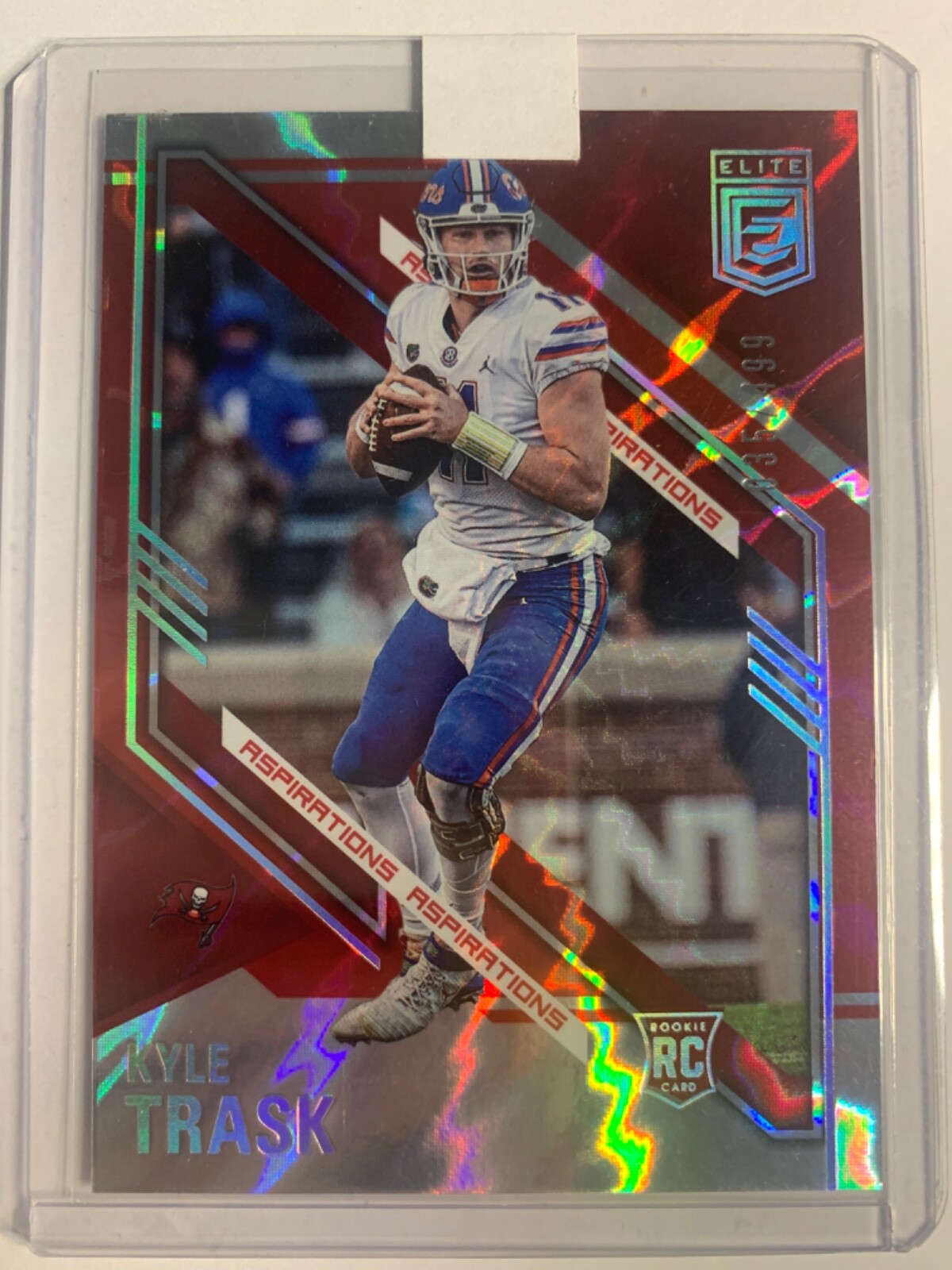 2021 Panini Donruss Elite Red Aspirations Rookie #106 Kyle Trask Bucs #D /499