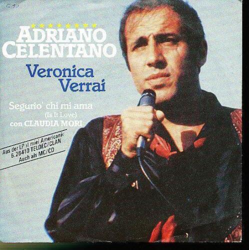 ADRIANO CELENTANO 45 TOURS GERMANY VERONICA VERRAI - Afbeelding 1 van 1