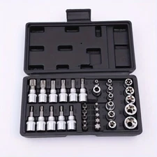 34pcs-Machine Repair Auto Repair Professional Tool Set Pressure Batch Socket Set