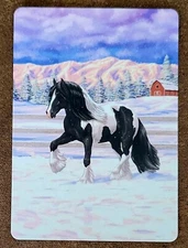 Gypsy Vanner Horse Single Trade Swap Playing Card