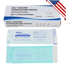 Self Seal Sterilization Pouches - Autoclave Sterilizer Bags 3.5x10 Tattoo