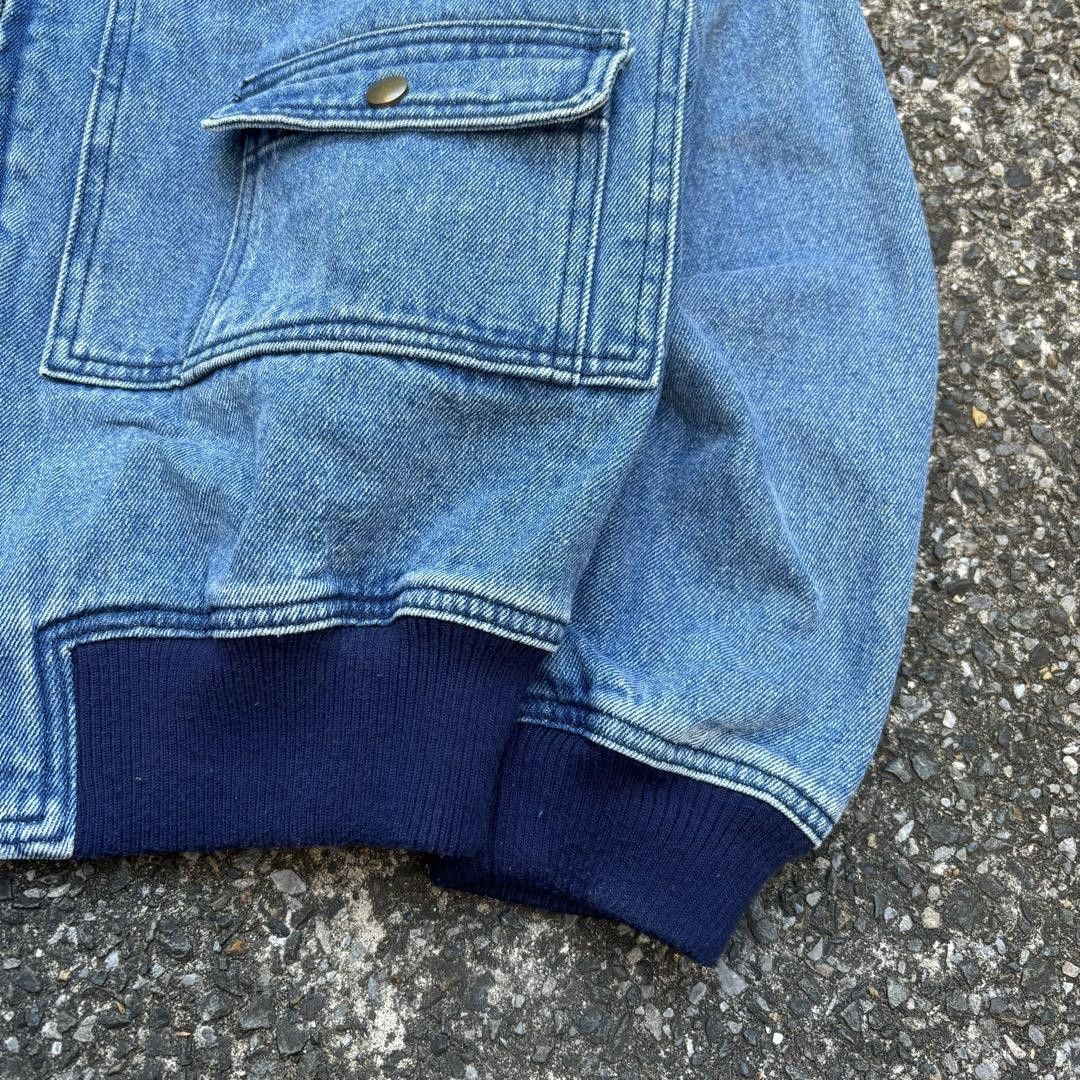 IS ISSEY MIYAKE ロゴ デニム ボンバージャケット ブルゾン 80S I.S. ISSEY MIYAKE Bomber Jacket Denim Men's #EB BGA | eBay