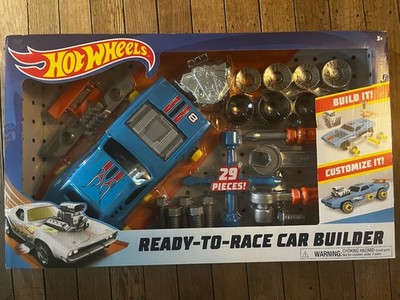   29-pc NEW Hot Wheels Ready To Race Car Builder Set Customize Build Play Tools