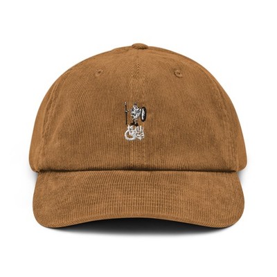 BlackCargo Apparel Mens Sustainable Streetwear 100% Cotton Corduroy Hat Camel