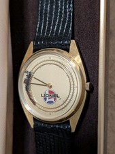 Lionel Train WATCH SWEEPING IMPRESSIONS TIME IN MOTION w/ MOVING Train Gold Tone