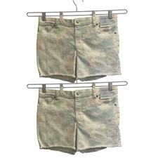 Set of 2 NWT Cat  Jack Girls XL 14  16 Tie Dye Cutoff Shorts Stretch Waist