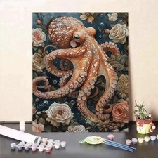 Paint by Numbers Kit for Adults Octopus Paint by Numbers Kit Octopus Adult Pa...