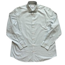 NWOT Charles Tyrwhitt Dress Shirt Mens 18/37in Slim Fit Non Iron Geometric