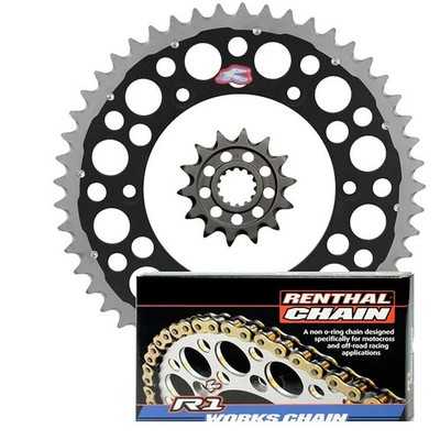 Renthal Honda CRF450R 14/48 Black Ultralight/Twinring Sprocket & Works Chain Kit