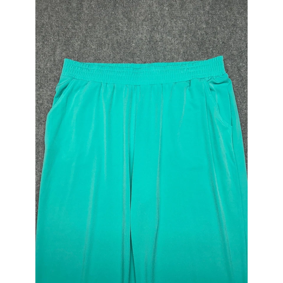 IMAN лодыжки брюки женщин L зеленый эластичный пояс тянуть на брюки повседневный эластичной - Изображение 3 из 4