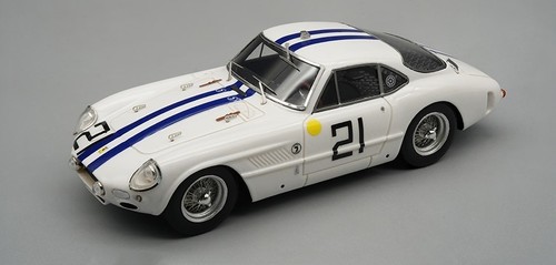 Coche Ferrari 250 GT Sperimentale Le Mans #21 Team Cunningham 1961 en escala 1:43