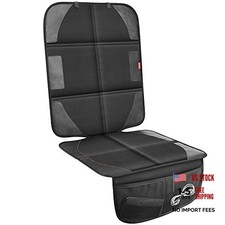 Car Seat Protector with Thickest Padding,Waterproof 600D with Storage Black