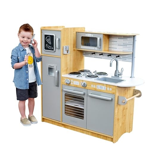 Игровая кухня из натурального дерева KidKraft Uptown с игровым телефоном в подарок 53298 - Natural 25190₽