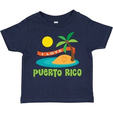 Inktastic I Love Puerto Rico Toddler T-Shirt Country Countries Travel Vacation