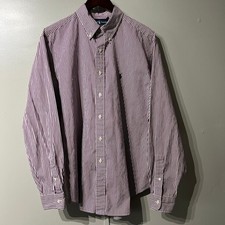 Ralph Lauren Classic Fit Striped Button Down Long Sleeves Shirt  Men's Size XL