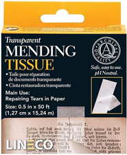 Archival Document Repair Tape, Acid-Free, 0.5" X 50', Pack of 1
