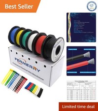 22 AWG Silicone Wire Kit - 100ft Spools in 6 Vibrant Colors, Flexible  Durable