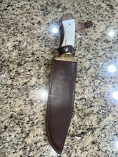 Breakup Country Bowie Knife 9 Inch Blade with Leather Sheath