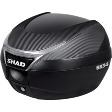 Shad Topcase SH34 34L Carbonlook inkl. Universaladapterplatte für Gepäckträger