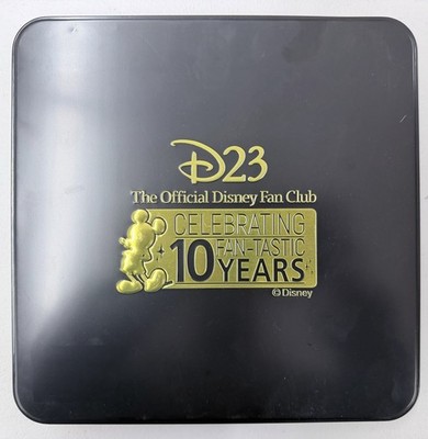 Disney D23 Gold Member 10th Anniversary Exclusive Tin 10-Pin Gift Set 