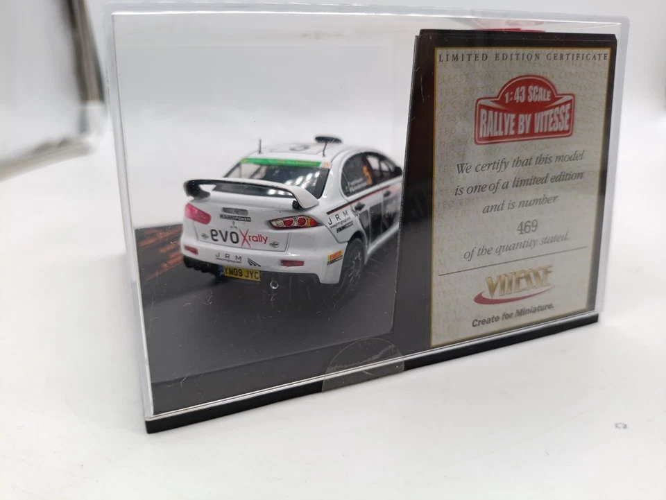 Mitsubishi Lancer Evo X Rally Italia Sardegna 2010 #5 Andersson 1/43 Vitesse §§ - Immagine 4 di 4