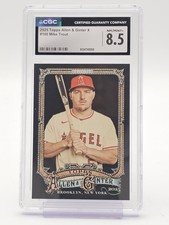 MIKE TROUT 2025 TOPPS ALLEN & GINTER X #100 ANGELS CGC 8.5 Q6460