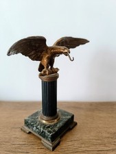 porte montre gousset ancien Aigle Bronze Sur Colonne Napoléon 