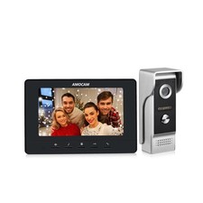 Video Intercom System, 7 Inches Monitor Wired Video Door Phone Door... Fast Ship