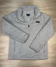 Patagonia Los Gatos Girls Sherpa Fleece Pullover Large 12 1/4 Zip Soft Cozy