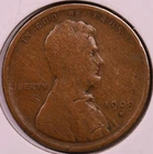 1909-S Lincoln Cent VG ***RARE ORIGINAL BETTER DATE COIN***